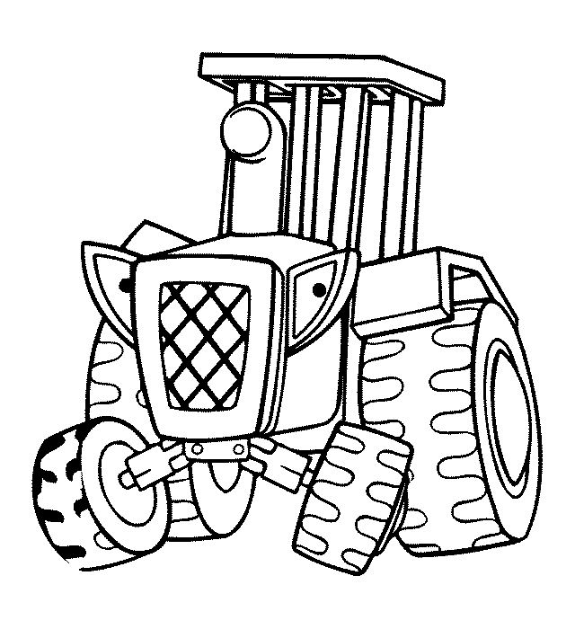 coloriage le tracteur de bob le bricoleur